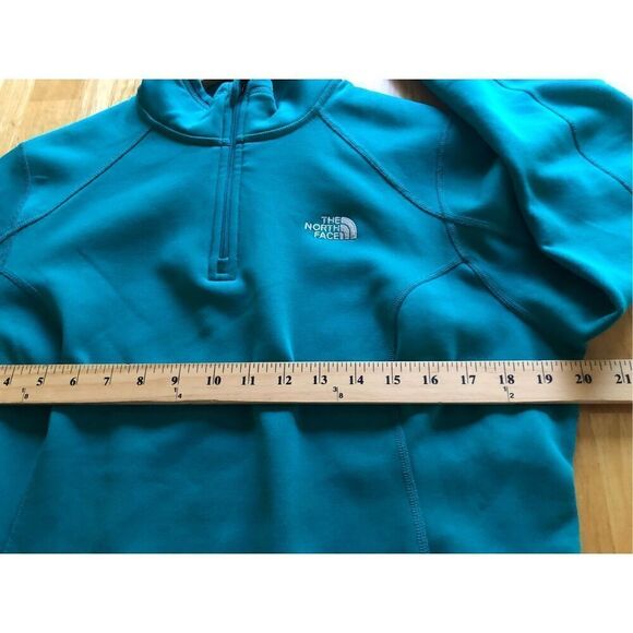 The North Face Flight Series Womens 1/4 Zip Up Sweatshirt Green SZL - Picture 8 of 12